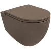Унитаз подвесной Isvea Infinity 10NF02001SV-2H безободковый, коричневый матовый
