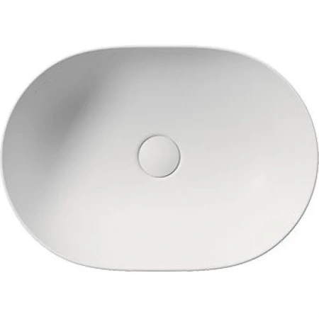 раковина gsi pura 886009 накладная, 50x35 см, bianco opaco (белый матовый)