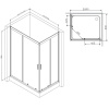 душевой уголок am.pm gem 100×80 w90g-404-100280-bt профиль черный матовый, стекло прозрачное