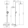 душевая система fima carlo frattini shower column f3165/r258cr хром