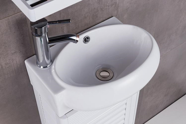 раковина ceramalux 9100r подвесная 43.5x30 см, белая