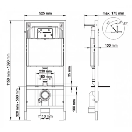 комплект подвесной унитаз berges ego + система инсталляции berges novum r5 045225