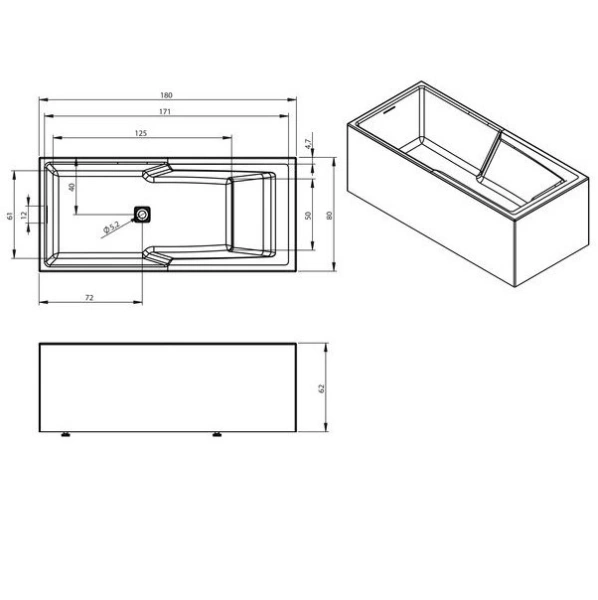 акриловая ванна riho still shower b103011005 180x80 r акриловая ванна riho still shower b103011005 180x80 r