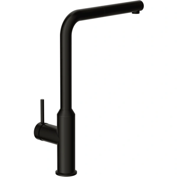 смеситель для кухни cersanit flavis a68247 с выдвижным изливом, черный матовый смеситель для кухни cersanit flavis a68247 с выдвижным изливом, черный матовый