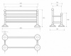 полотенцедержатель bemeta retro 144302252 хром