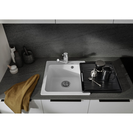 кухонная мойка blanco naya 45 серый беж 526576