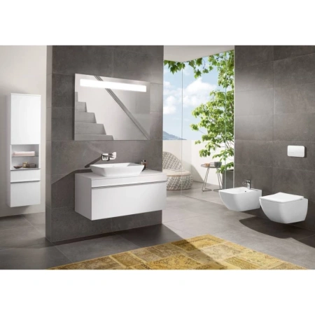 раковина villeroy & boch venticello 41135501 накладная, 55x36 см, альпийский белый