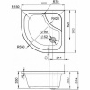 душевой поддон am.pm gem deep w90t-401a090w 90×90