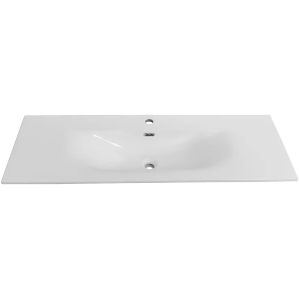 раковина cezares molveno czr-8099-120 121x46 см, накладная, белый