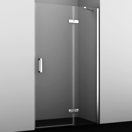 Дверь для душевой кабины WasserKRAFT Aller 120 R 10H05R профиль хром, стекло прозрачное