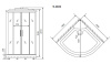 душевая кабина timo standart t-1101p 100х100
