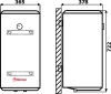 накопительный водонагреватель thermex thermo 50 v slim электрический