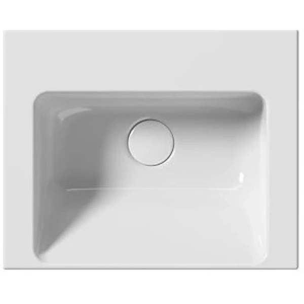 раковина gsi norm 8685111 подвесная, 42x34 см, bianco lucido (белый глянец)