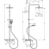 душевая система hansgrohe vernis shape showerpipe 240 1jet 26900670