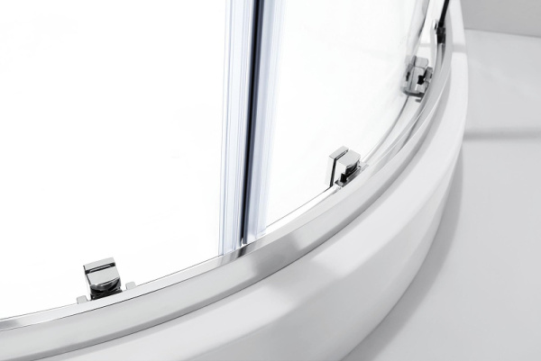 душевой уголок cezares molveno 100x80 molveno-rh-2-100/80-c-cr-iv профиль хром стекло прозрачное