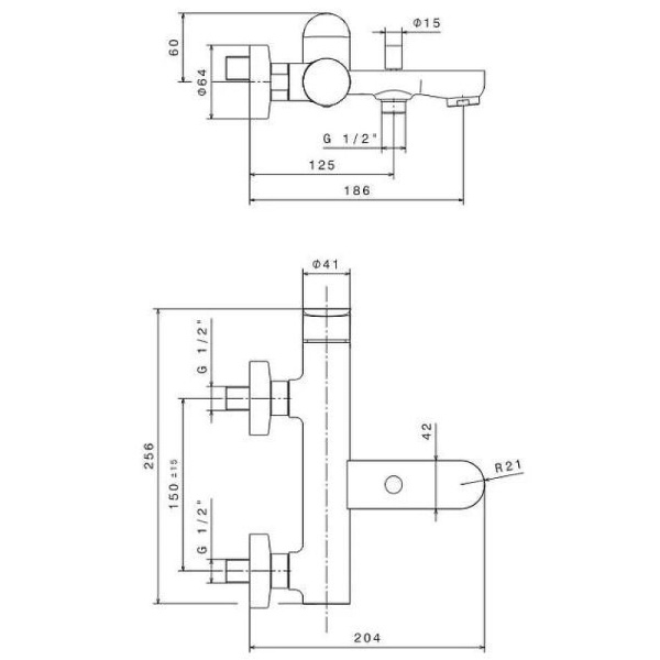 смеситель для ванны kerama marazzi ole 69440km.21.018 хром