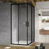 душевой уголок ravak blix blsrv2-90 90×90 x1lm70300z1 профиль черный, стекло прозрачное