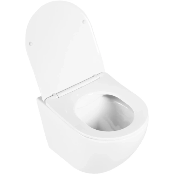 унитаз belbagno uno bb3105chr/sc подвесной, с сиденьем микролифт, цвет белый