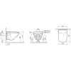 унитаз-биде am.pm inspire v2.0 ccc50a1700sc подвесной, безободковый, с сиденьем микролифт, белый