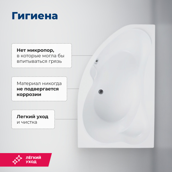 акриловая ванна aquanet capri 170x110 r 00205387 с каркасом, цвет белый