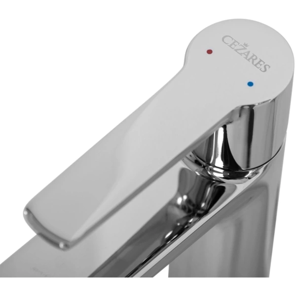 смеситель для раковины cezares lux lux-lc-01-w0 без донного клапана, хром