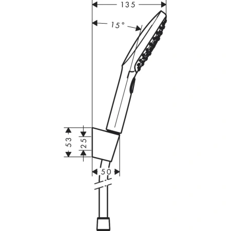 душевой набор hansgrohe raindance select e 120 3jet 26720400