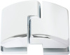 душевой уголок vegas glass afs-f 100*80 08 01 профиль глянцевый хром, стекло прозрачное