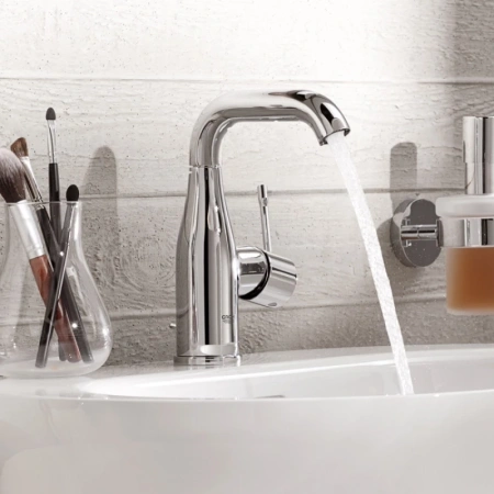 смеситель для раковины с донным клапаном grohe essence+ 32628001