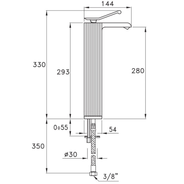 смеситель для раковины stella casanova cs 00103 cr00