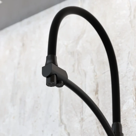 смеситель для кухни sancos eri sc4001mb черный матовый
