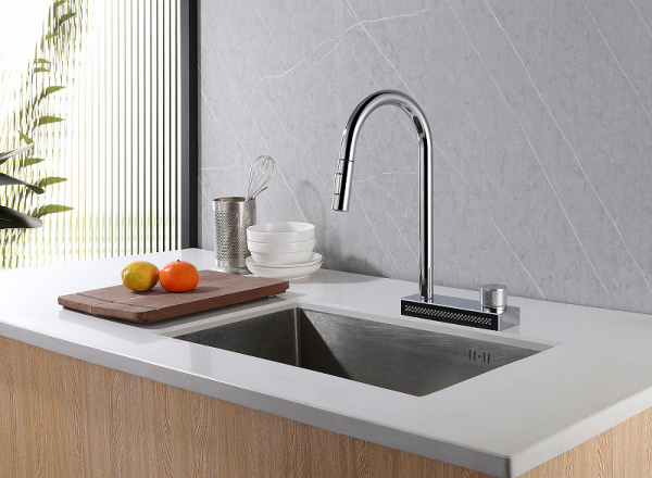 смеситель для кухни abber wasser kreis af8114, цвет хром