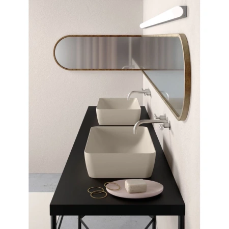 раковина gsi nubes 903611 накладная, 60x38 см, bianco lucido (белый глянец)