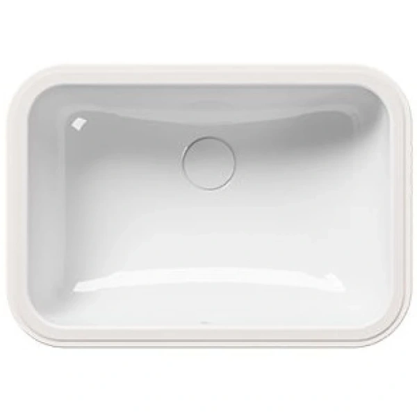 раковина gsi pura 724711 встраиваемая снизу, 50x35 см, bianco lucido (белый глянец)