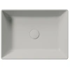 раковина gsi kube x 942917 накладная, 50x37 см, cenere opaco (серый матовый)