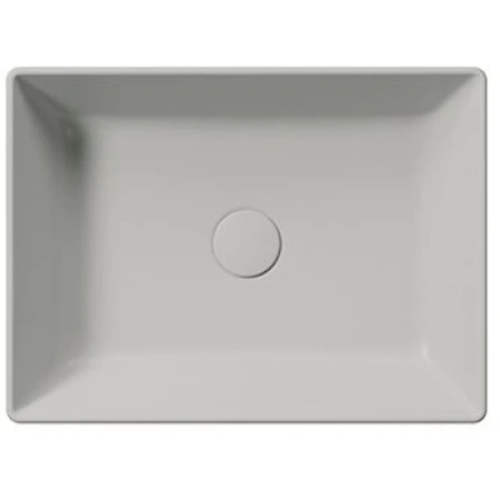 раковина gsi kube x 942917 накладная, 50x37 см, cenere opaco (серый матовый)