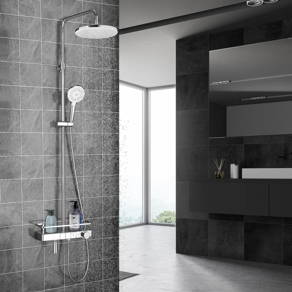 душевая стойка lemark tropic lm7011c, c термостатом