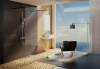 душевая перегородка ravak walk-in free 130 gw9fj0c00z1 профиль хром, стекло прозрачное