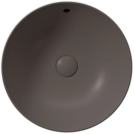 раковина gsi pura 885516 накладная, ø40 см, коричневый матовый