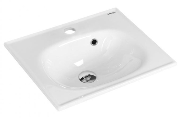 раковина накладная belbagno bb1923-500 белая