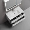 тумба под раковину sancos folk fl90w 89 см, подвесная, белый матовый