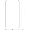 Зеркало 50х100 см Defesto Opti DF 2805