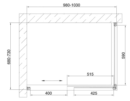 душевой уголок vegas glass zp+zpv 100*70 09 10 профиль золото, стекло, стекло сатин