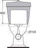 бачок для унитаза azzurra jubilaeum jub400b1/mbl