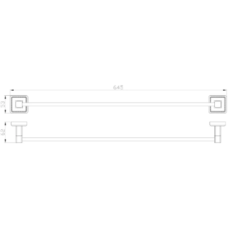 Полотенцедержатель Wonzon & Woghand Roma WW-7212 64,5 см, бронза