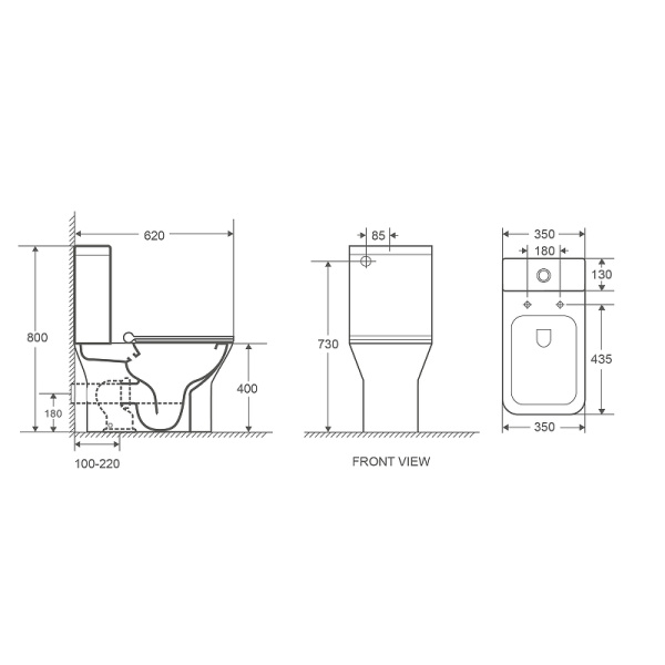 унитаз компакт weltwasser zinnbach 001 gl-wt 10000009967 белый глянец с бачком и сиденьем микролифт