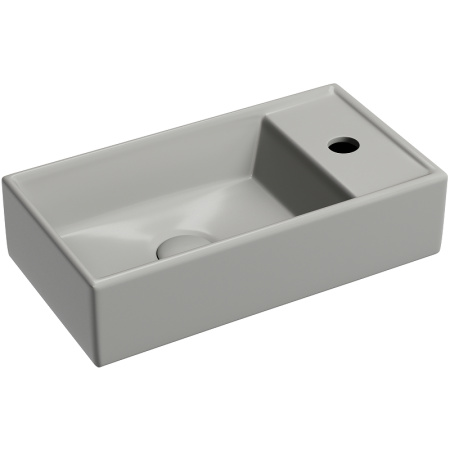 Раковина Ceramicanova Element CN6051LMH подвесная, чаша слева, 41.7х21.7 см, антрацит матовый