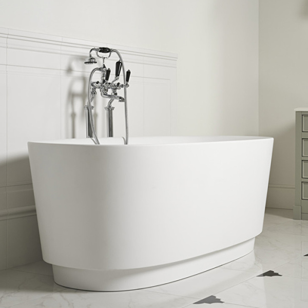 ванна devon&devon dove dove отдельностоящая, white tec plus, 170.5х64.7 см, белый