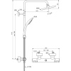 душевая система ideal standard ceratherm t25 a7545xg термостатическая, черный матовый
