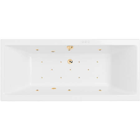 Акриловая ванна Excellent Pryzmat 200x90 "RELAX" цвет золото