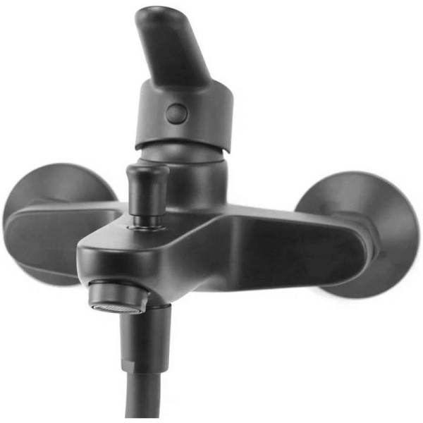 смеситель для ванны webert sax evolution se850101560 цвет черный матовый